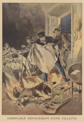 Admirable courage of a young girl